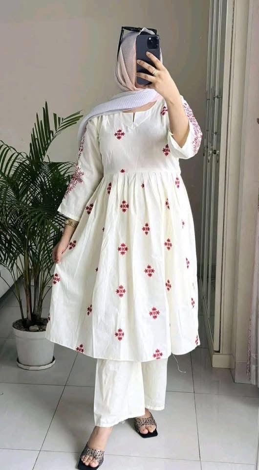 Premium Cotton Embroidery Two Piece - Image 6