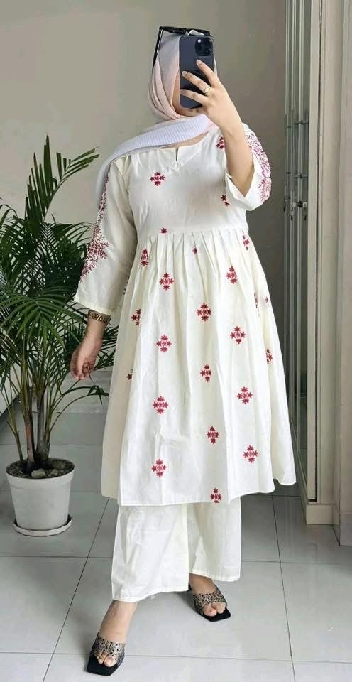 Premium Cotton Embroidery Two Piece - Image 8