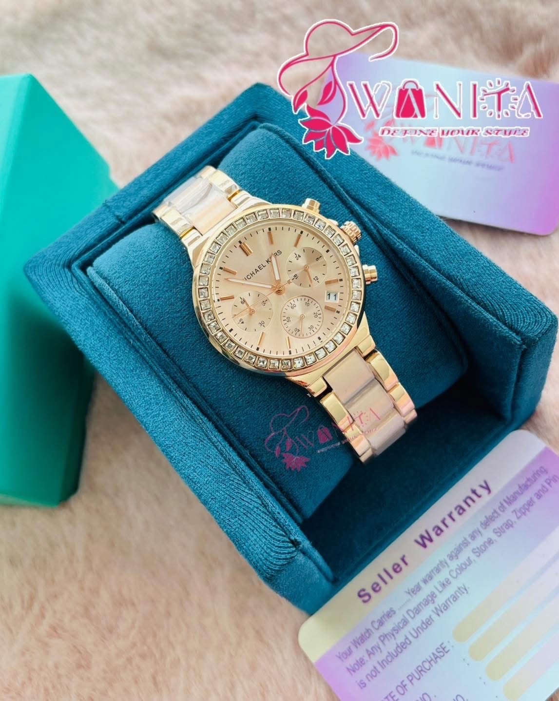 Michael Kors Pech Tone Chronograph Watch(AA Grade)