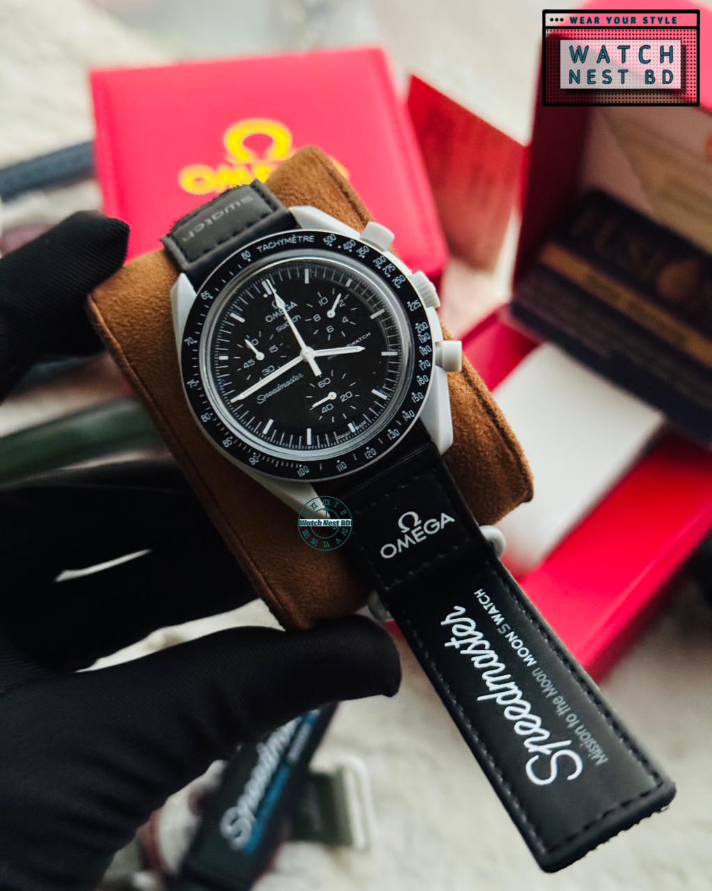 Omega Swatch Chronograph Watch || AA Grade Master Copy