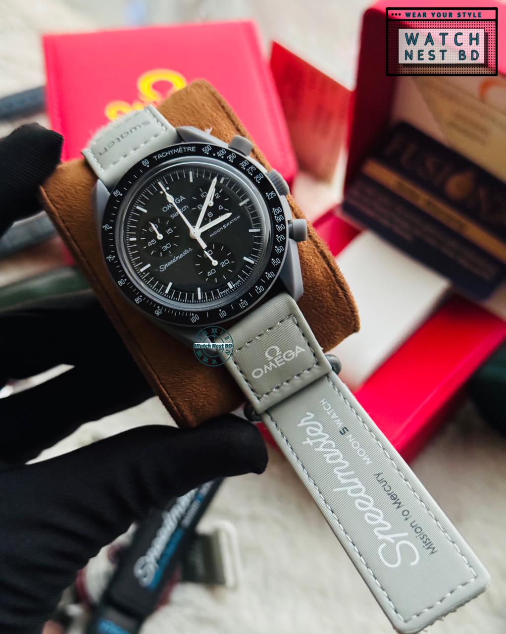 Omega Swatch Chronograph Watch || AA Grade Master Copy
