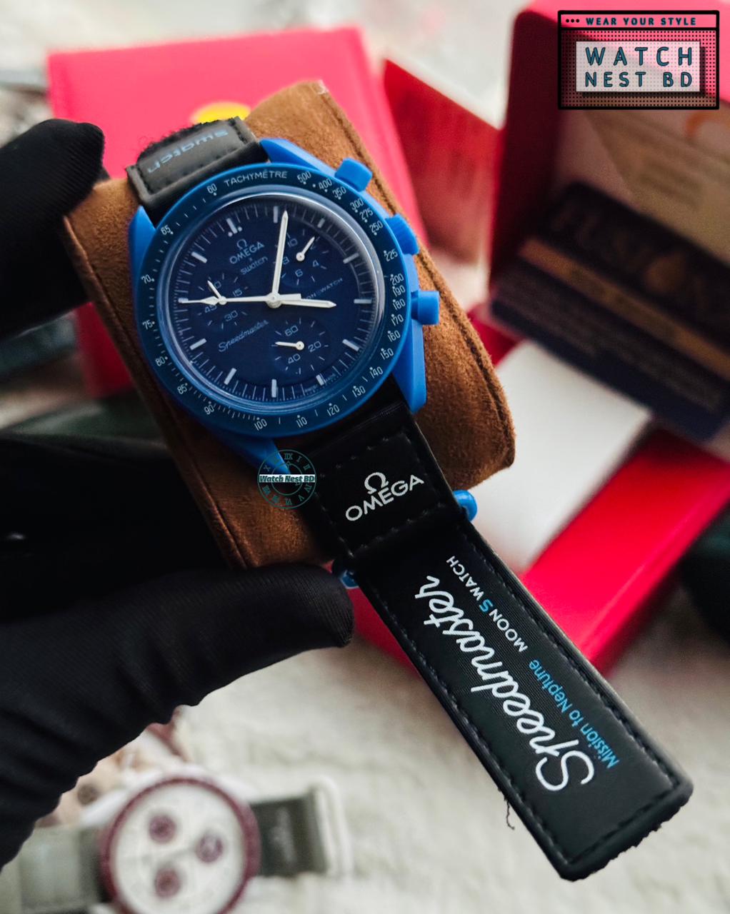 Omega Swatch Chronograph Watch || AA Grade Master Copy