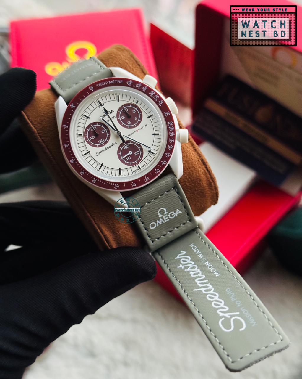 Omega Swatch Chronograph Watch || AA Grade Master Copy