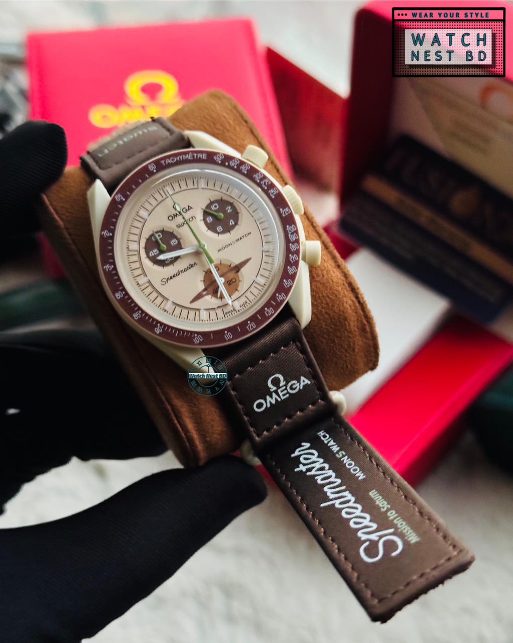 Omega Swatch Chronograph Watch || AA Grade Master Copy
