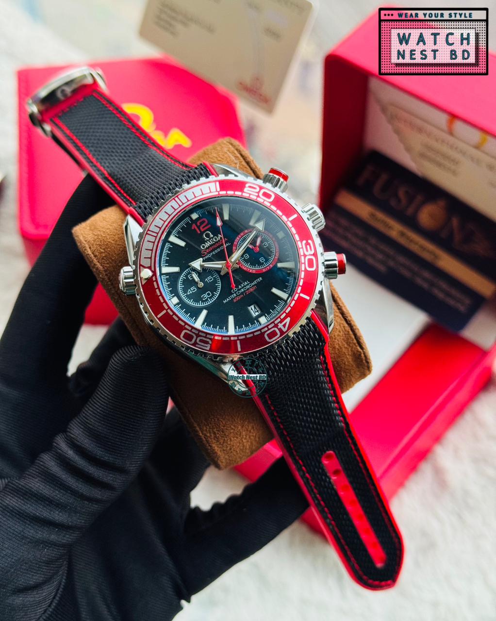 Omega Chronograph Belt Watch || AA Grade Master Copy