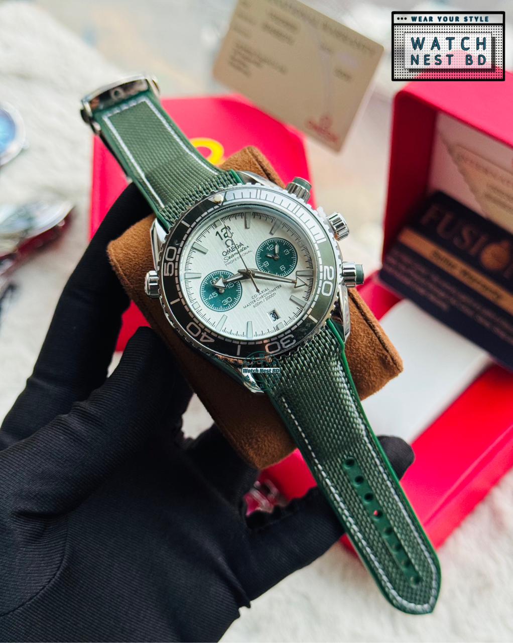 Omega Chronograph Belt Watch || AA Grade Master Copy