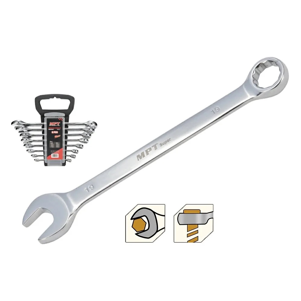 MPT 8pcs Combination Spanner Set ( 6, 8, 10, 12, 14, 15 & 17mm ), CR-V; MHC05001_img_1