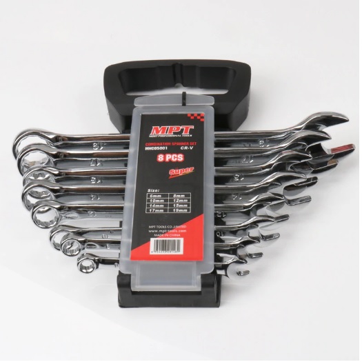MPT 8pcs Combination Spanner Set ( 6, 8, 10, 12, 14, 15 & 17mm ), CR-V; MHC05001_img_2