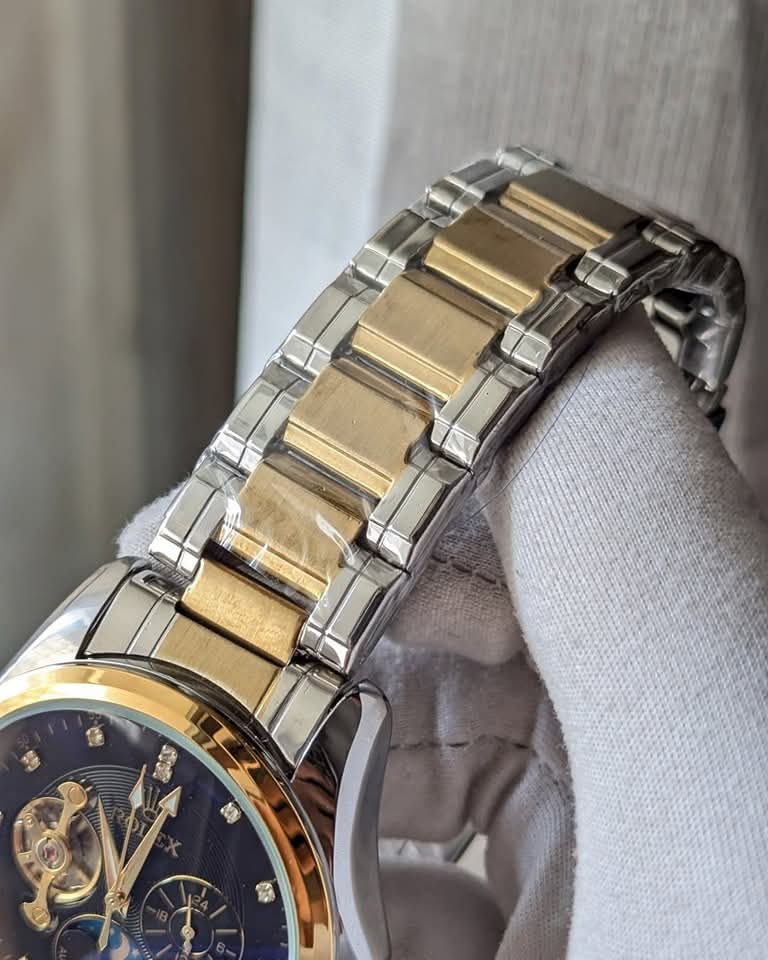 Rolex Black Face Mechanical Watch_img_1