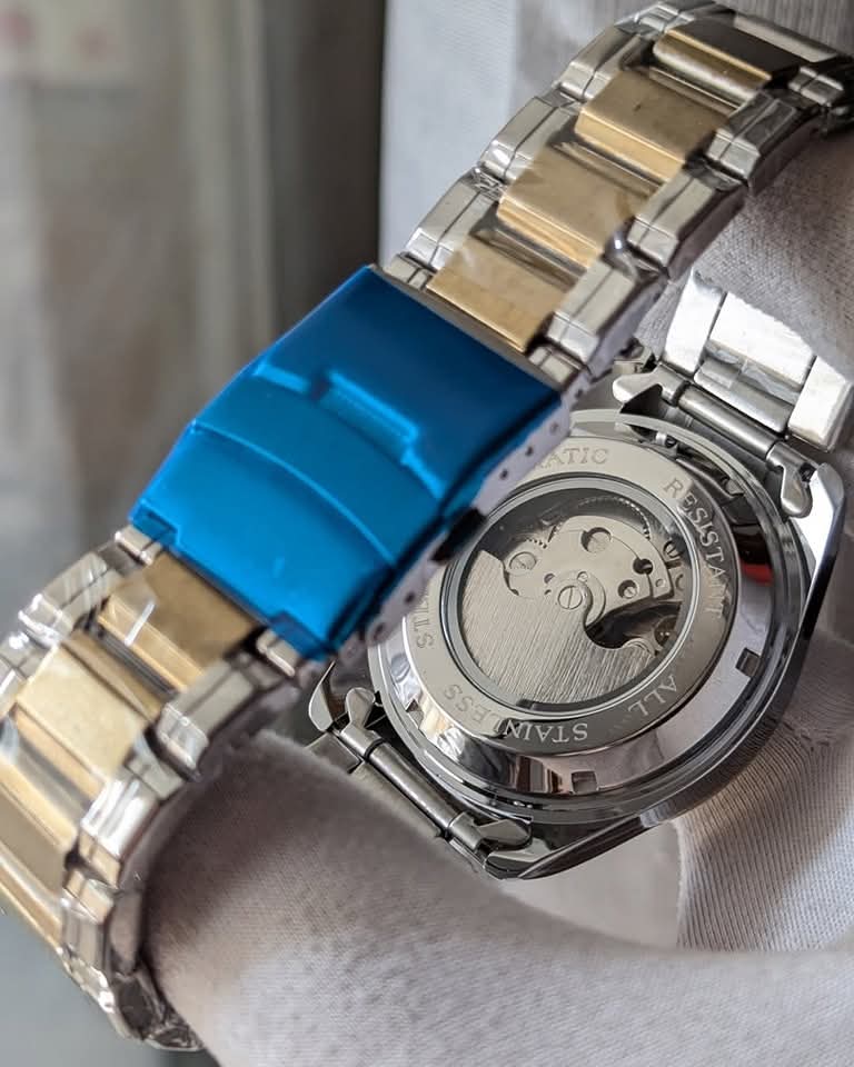 Rolex White Face Mechanical Watch_img_4