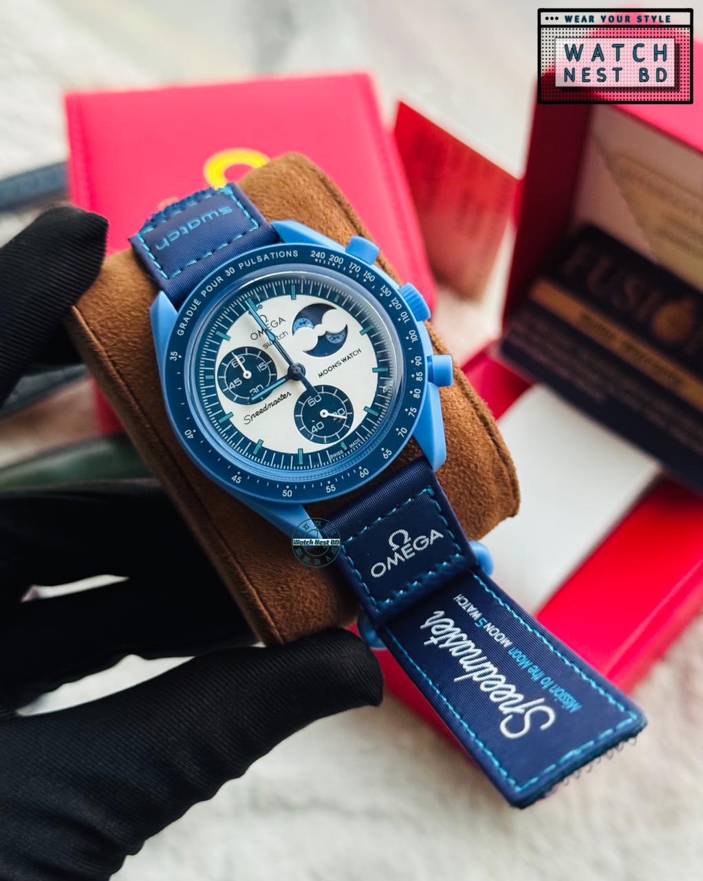 Omega Swatch Chronograph Watch || AA Grade Master Copy