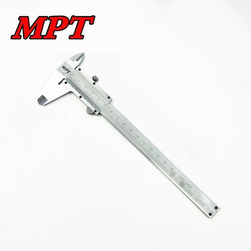 MPT Vernier Caliper 0-150mm( 0-6 Inch ) Chrome Plated Four-way Measurement; MHE03001_img_2