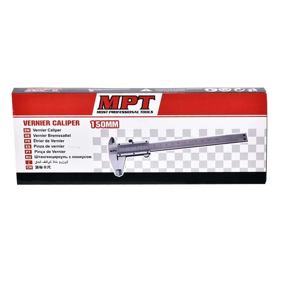 MPT Vernier Caliper 0-150mm( 0-6 Inch ) Chrome Plated Four-way Measurement; MHE03001_img_3