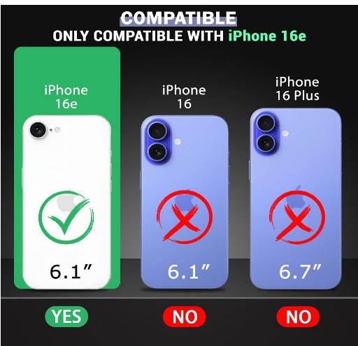 Crystal Clear Back Case Cover for iPhone 16e Soft Phone Case Transparent_img_1