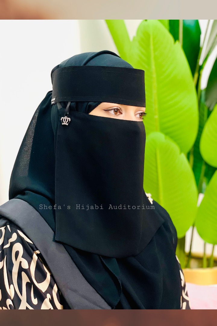 Black Crown Pendent Nikab