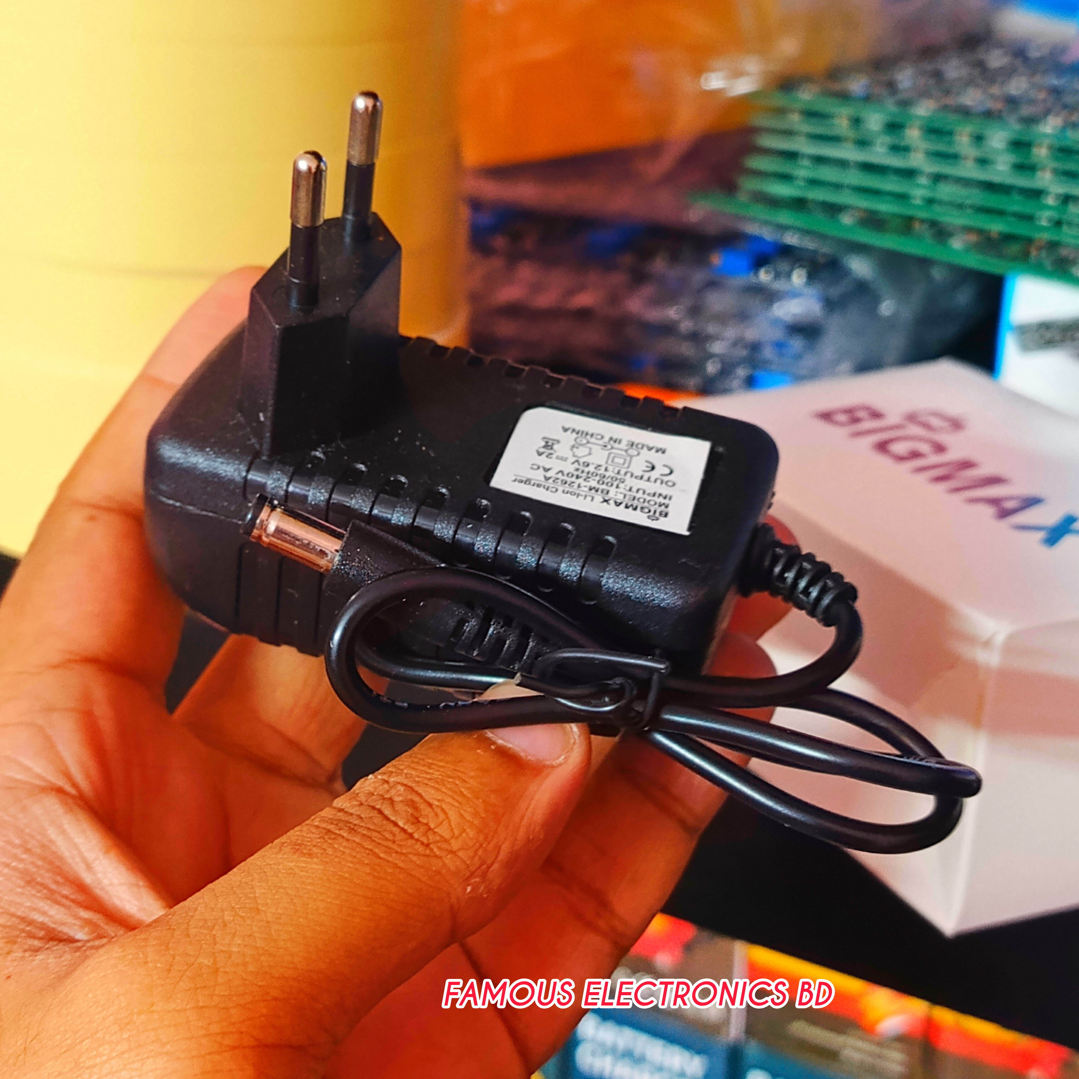 BIGMAX DC 12.6V 2A Smart Lithium Battery Charger High Quality_img_2