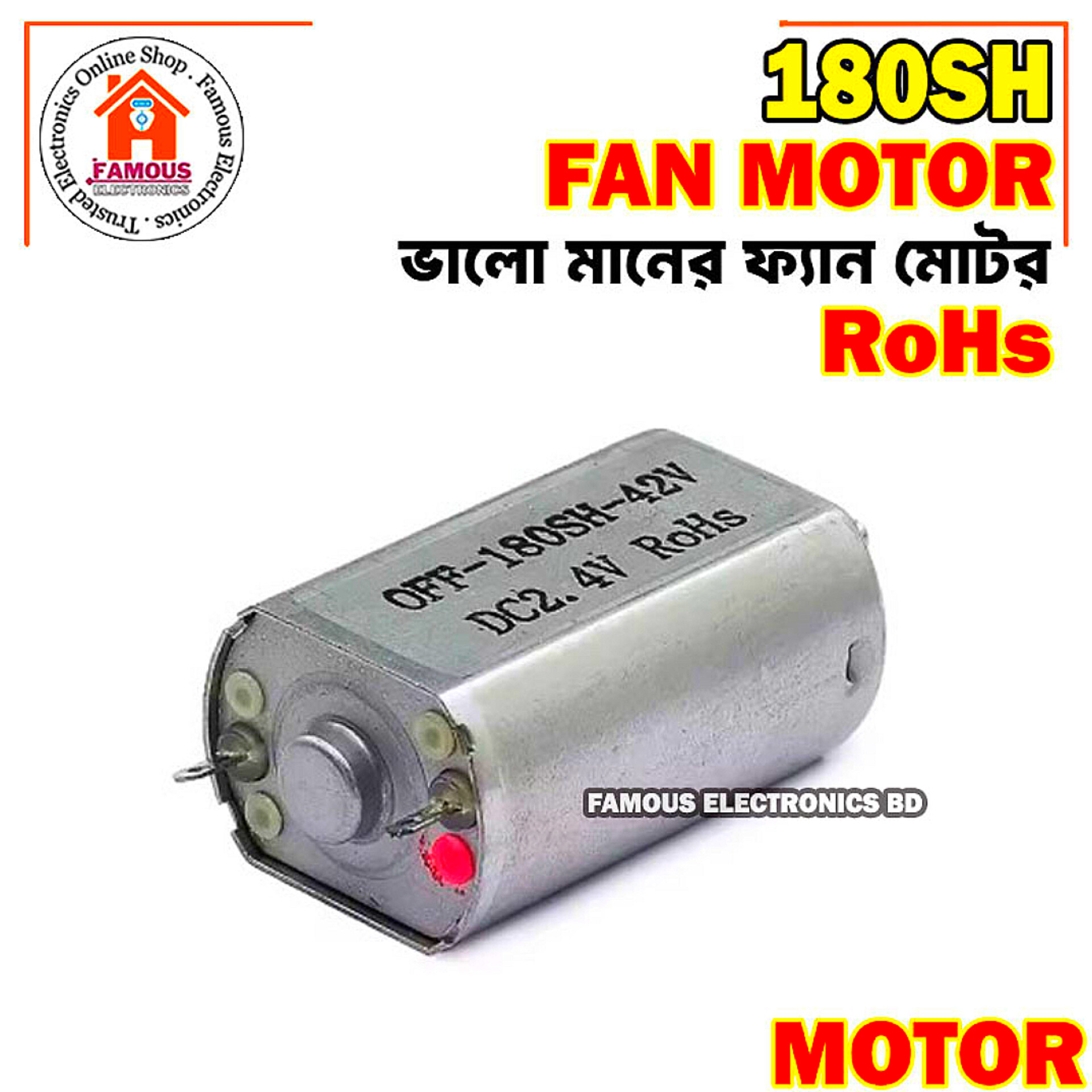 180SH 2.4V 3.7V Micro DC Motor Output Shaft 2.0MM Well-made Electric Shaver Hair Clipper Toy Motor_img_4