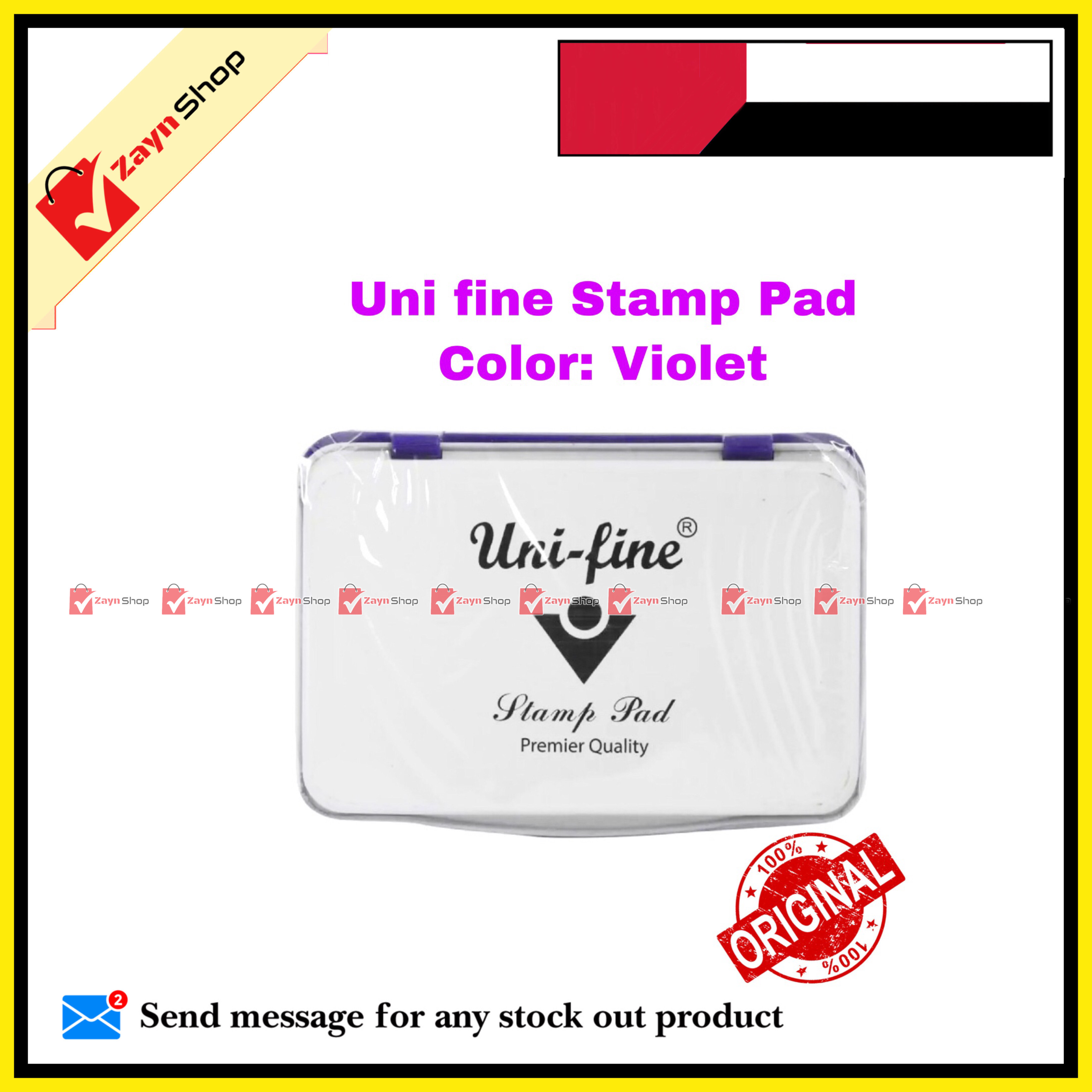 Uni fine Stamp Pad Premier Quality Black or Violet_img_0