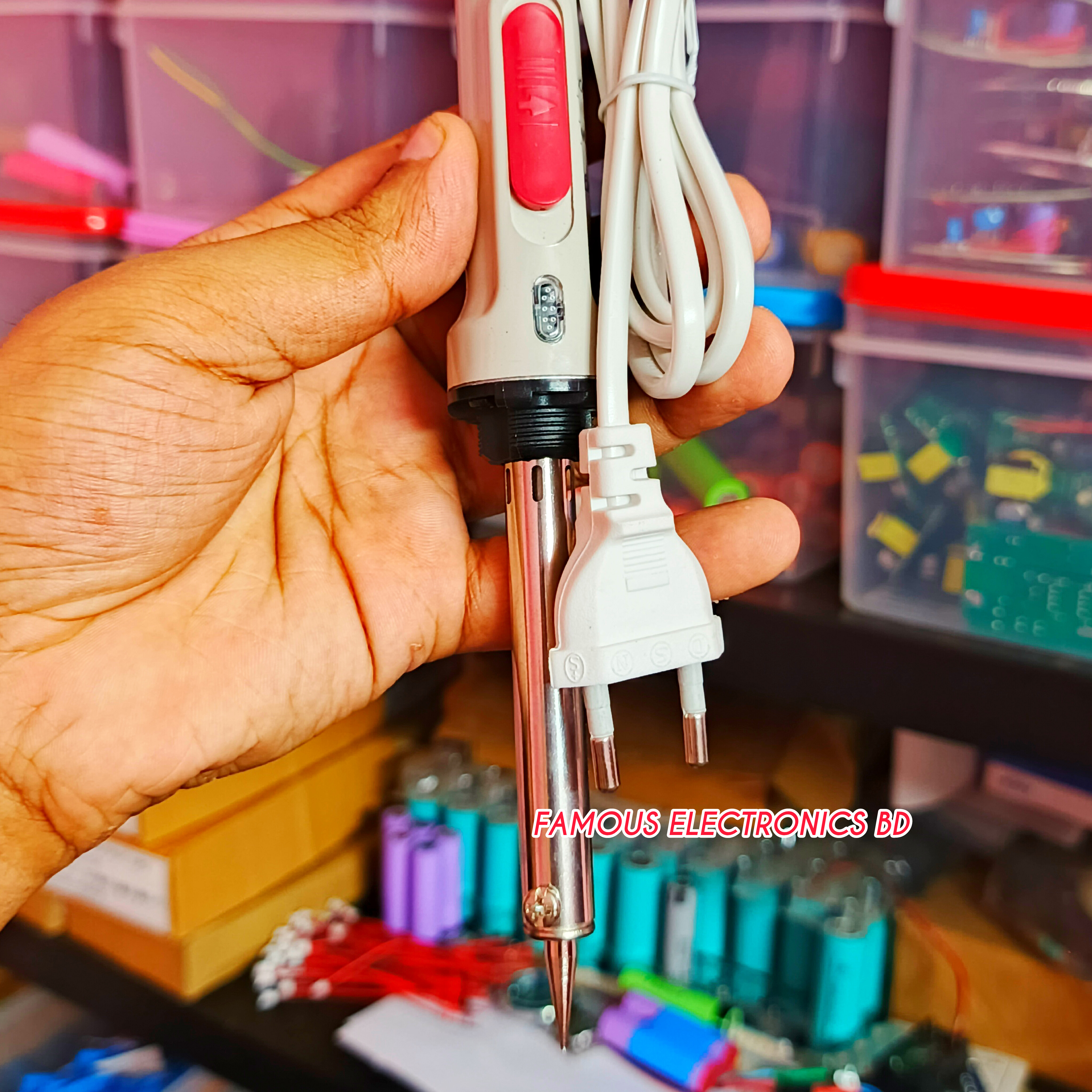Soldering Iron 220V 60W with High Low Off Switch System- White_img_5