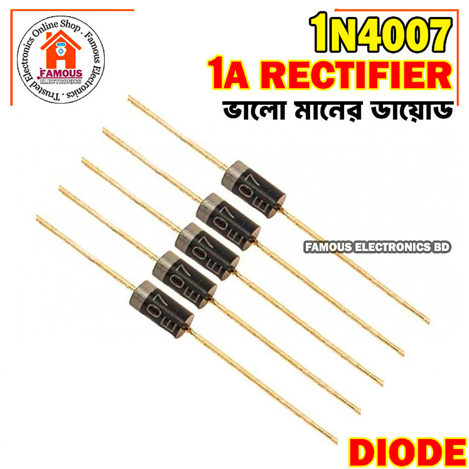 1N4007 General Rectifier Diode -5PCS_img_2