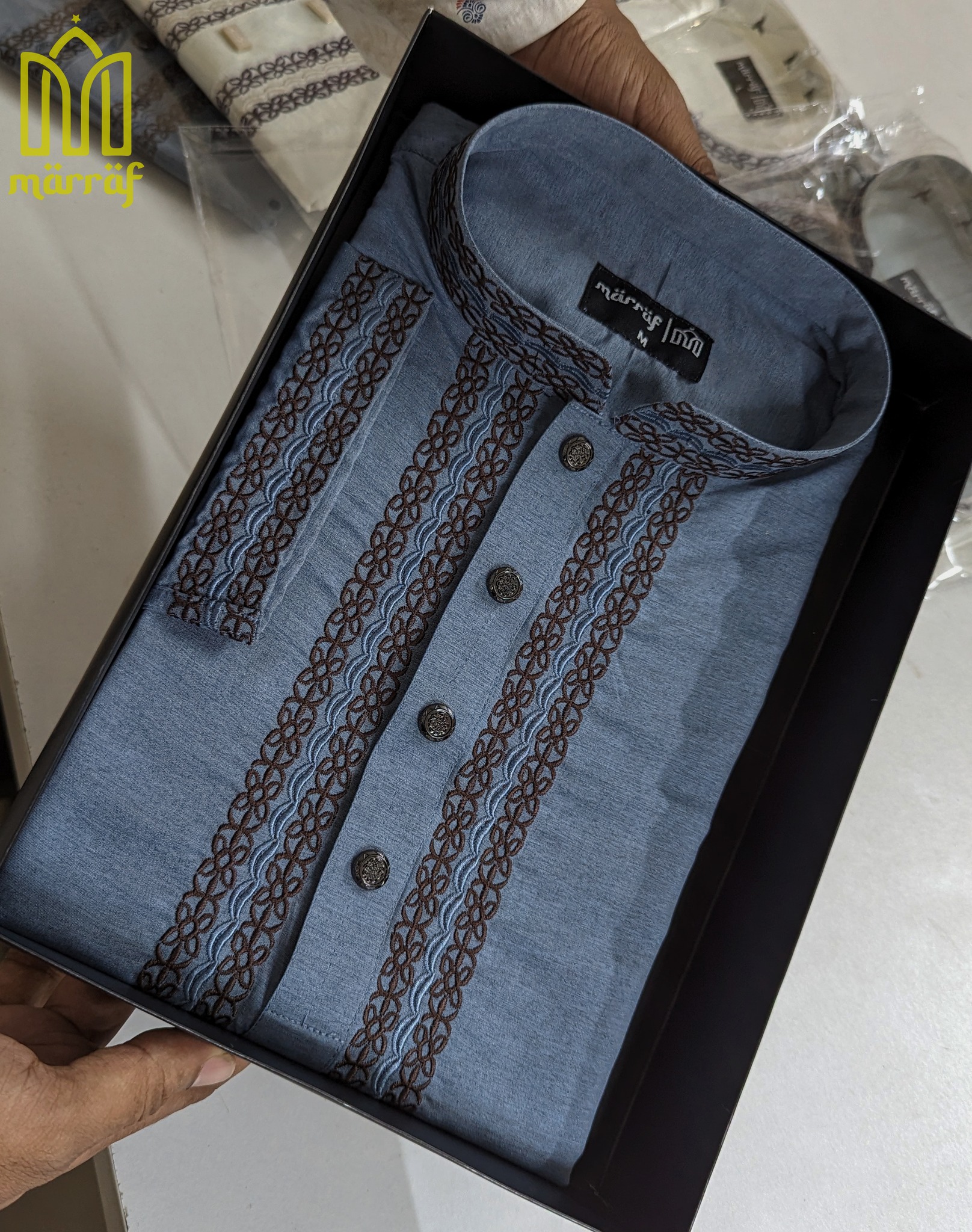 𝐂𝐞𝐥𝐞𝐬𝐭𝐢𝐚𝐥 𝐁𝐥𝐮𝐞 𝐀𝐬𝐡 𝐂𝐨𝐭𝐭𝐨𝐧 𝐏𝐚𝐧𝐣𝐚𝐛𝐢 𝐰𝐢𝐭𝐡 𝐃𝐞𝐥𝐢𝐜𝐚𝐭𝐞 𝐄𝐦𝐛𝐫𝐨𝐢𝐝𝐞𝐫𝐲_img_0