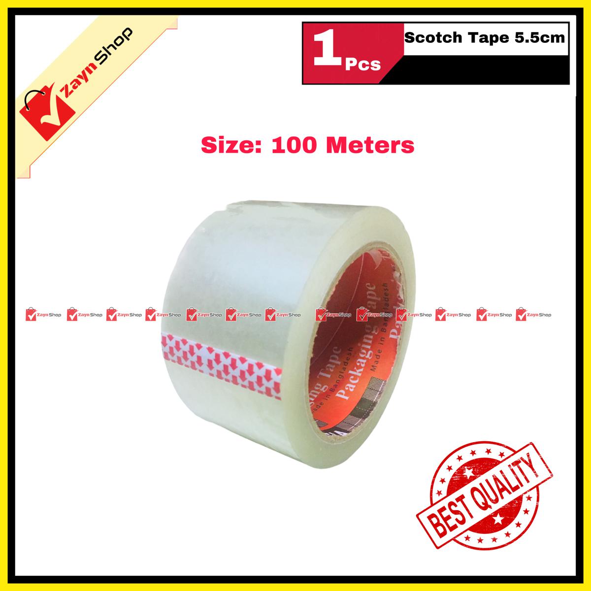 Scotch Tape 5.5 cm 100 Meters ( Transparent )_img_0