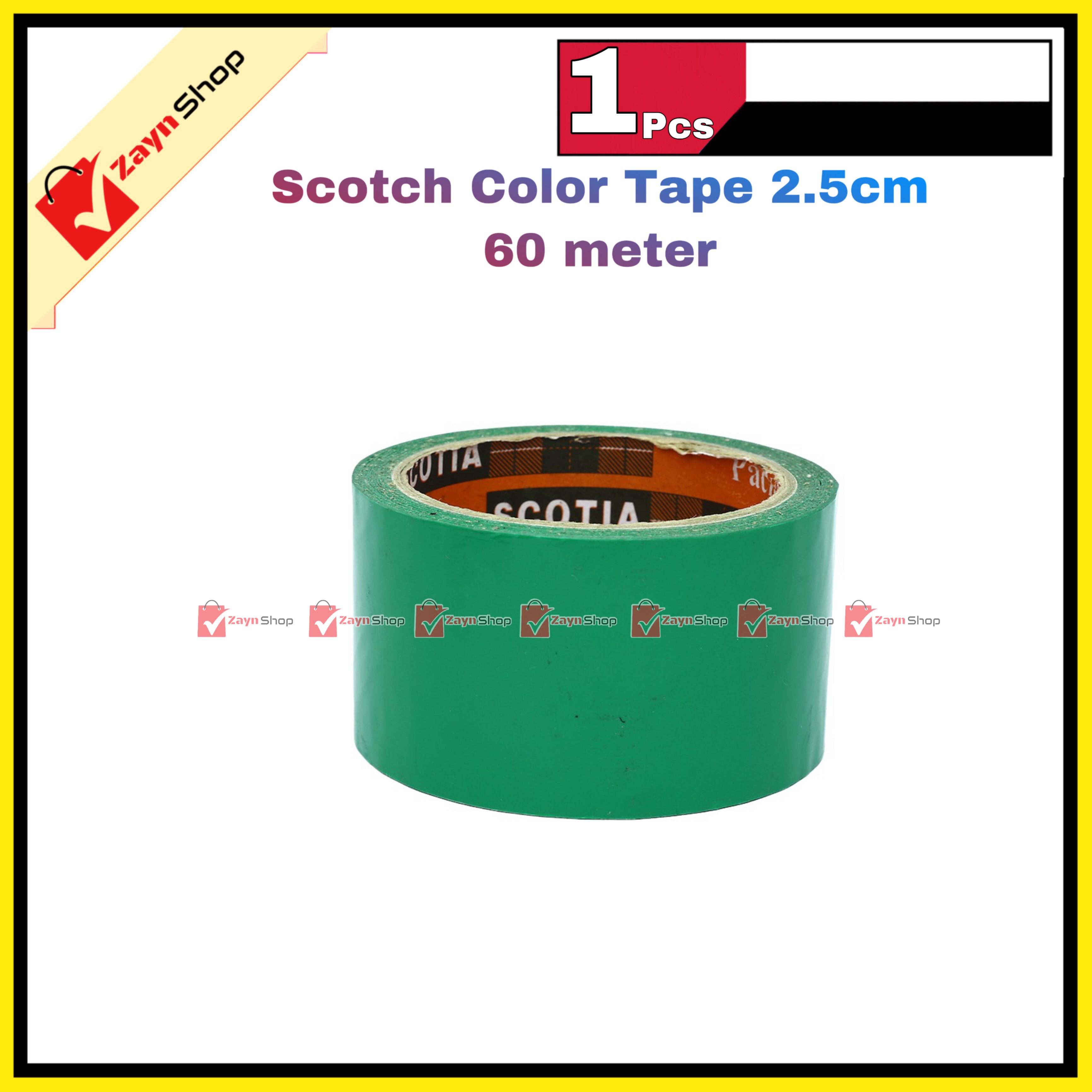 Colorful Scotch Tape Blue Green Red wide 2.5cm 60 meter 1pcs_img_3