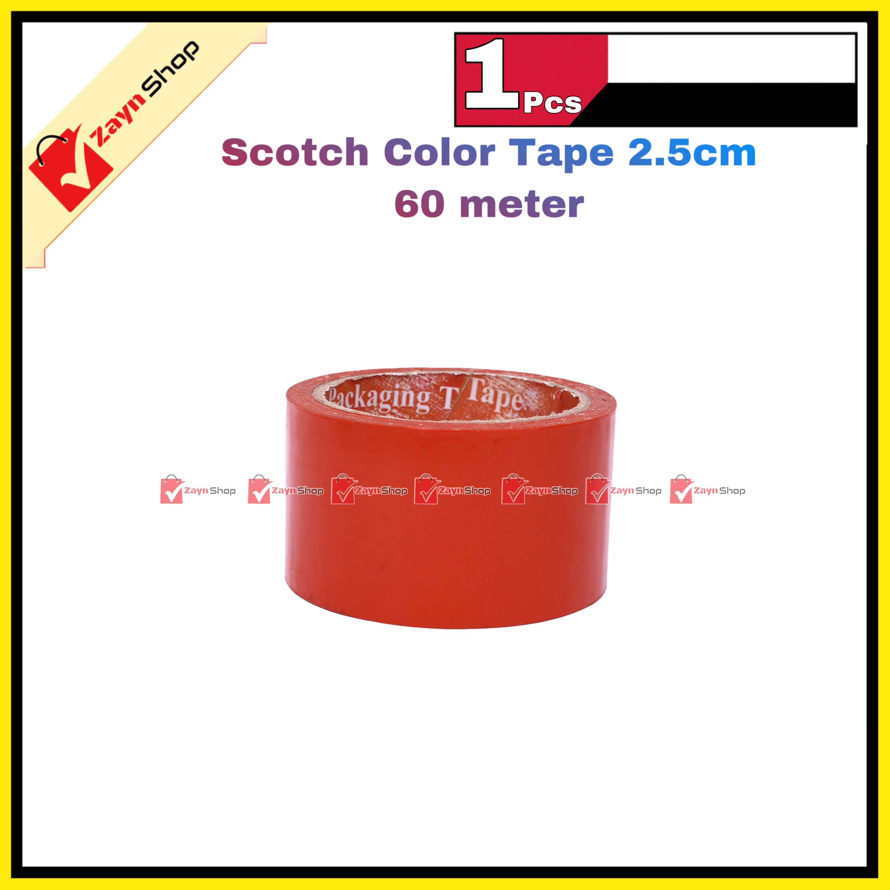 Colorful Scotch Tape Blue Green Red wide 2.5cm 60 meter 1pcs_img_4