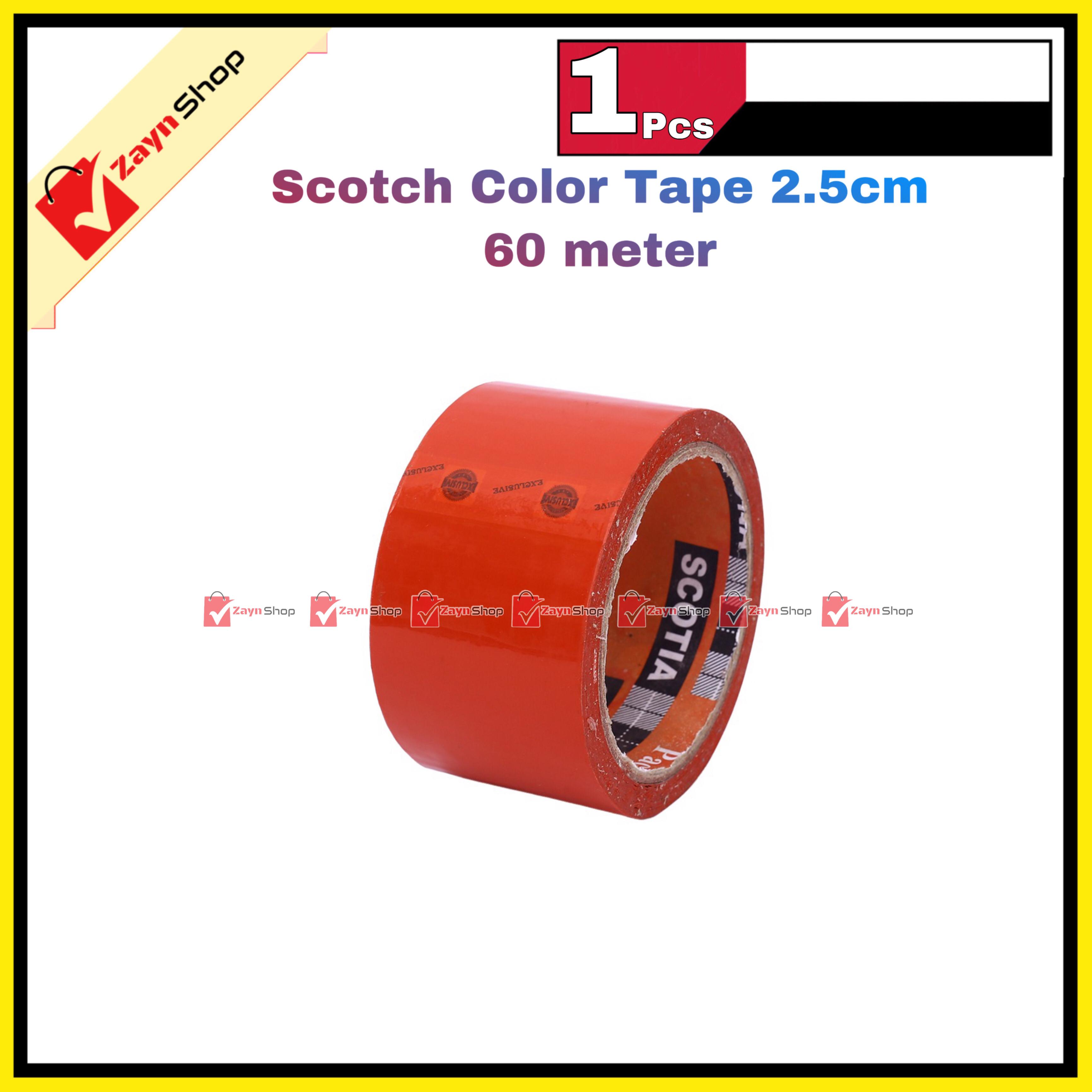 Colorful Scotch Tape Blue Green Red wide 2.5cm 60 meter 1pcs_img_5
