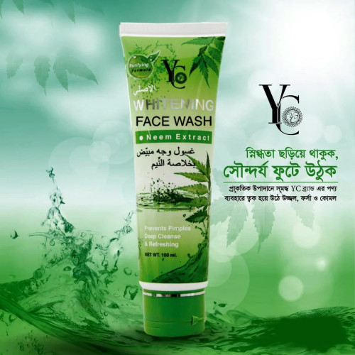 YC Whitening Face Wash Neem Extract 100ml_img_0