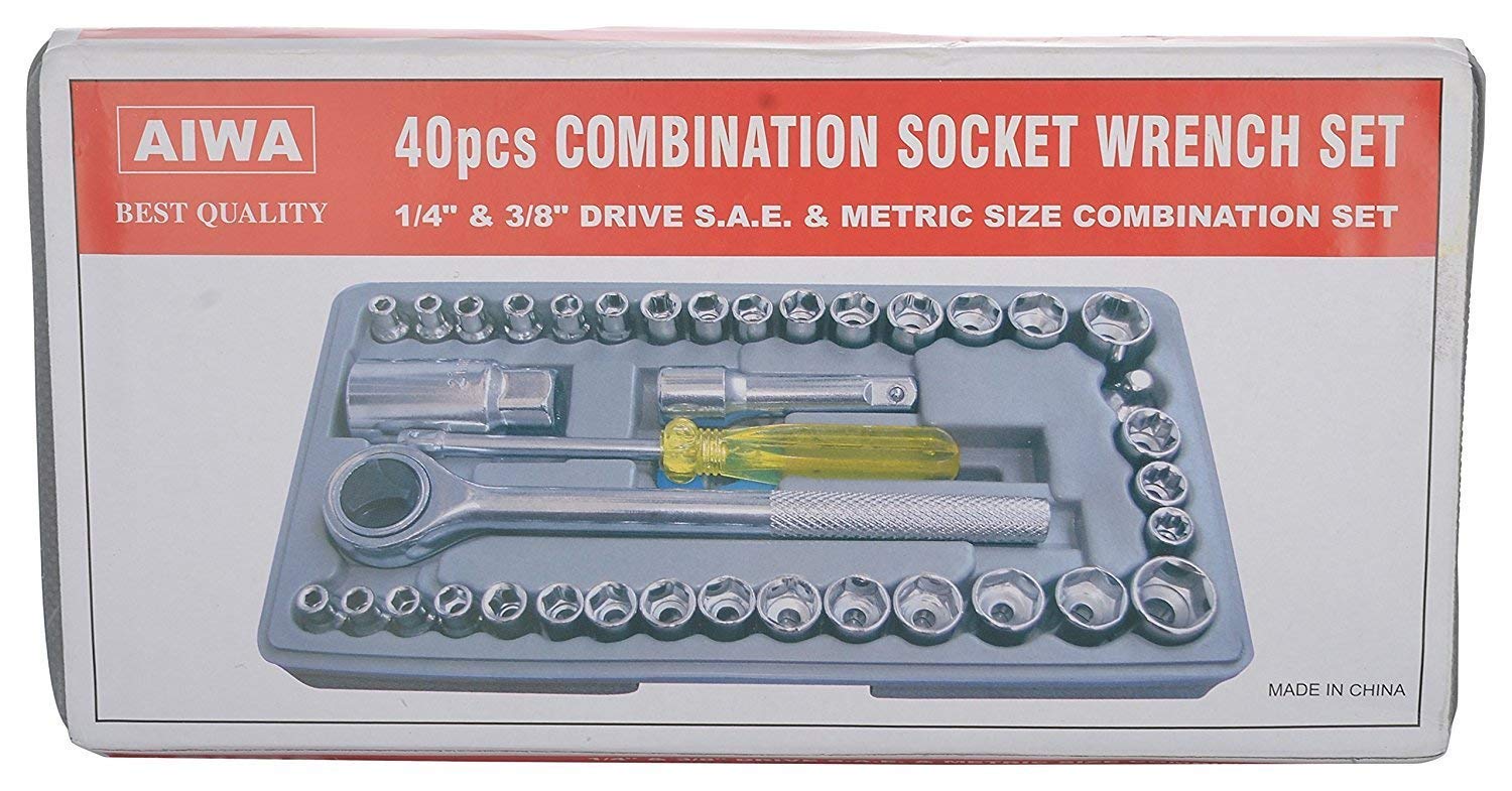 Aiwa 40pcs Multipurpose Combination Socket Set with Box_img_4
