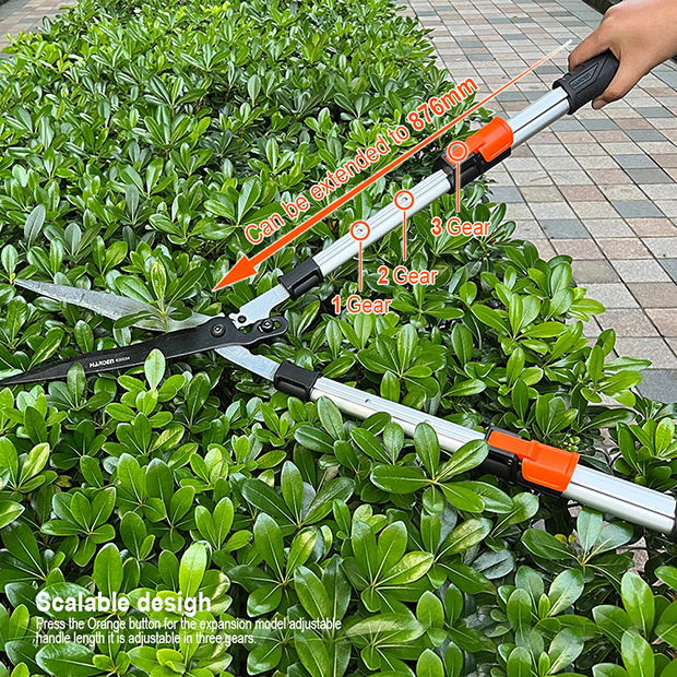 HARDEN Garden Hedge Shear, Adjustable, Telescopic, (29.5"-34.5"), Rubber Grip; 630534_img_4