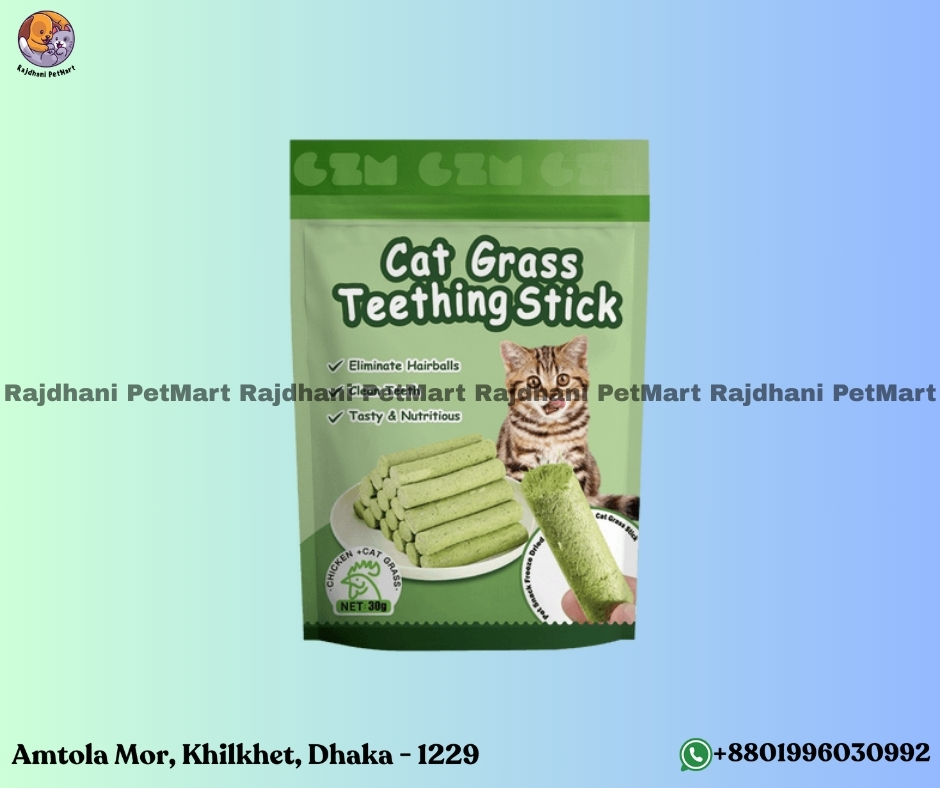 Cat Grass 6pcs Teething Stick set with Chicken Flavor (30g)