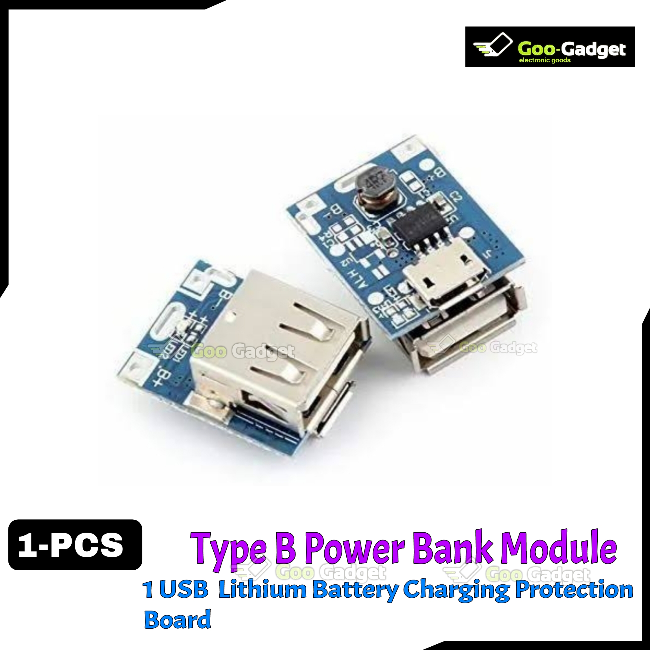 5V 1 USB Power Bank Module Type B Lithium Battery Charging Protection Board USB for DIY Charger