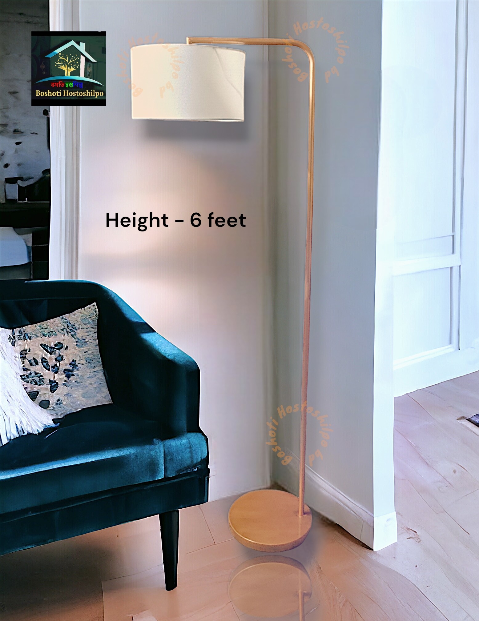 Iron corner stand lamp_img_0