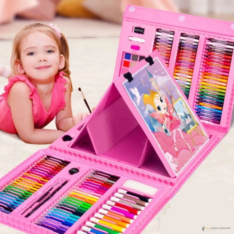 🎨 Super Mega 208 PCS Art Set — একসাথে রঙ, ক্রেয়ন, পেনসিল, প্যাস্টেল আর পেইন্ট! শিশুর সৃজনশীলতার সব রঙ এখন এক স্যুটকেসে। 🧳✨_img_1