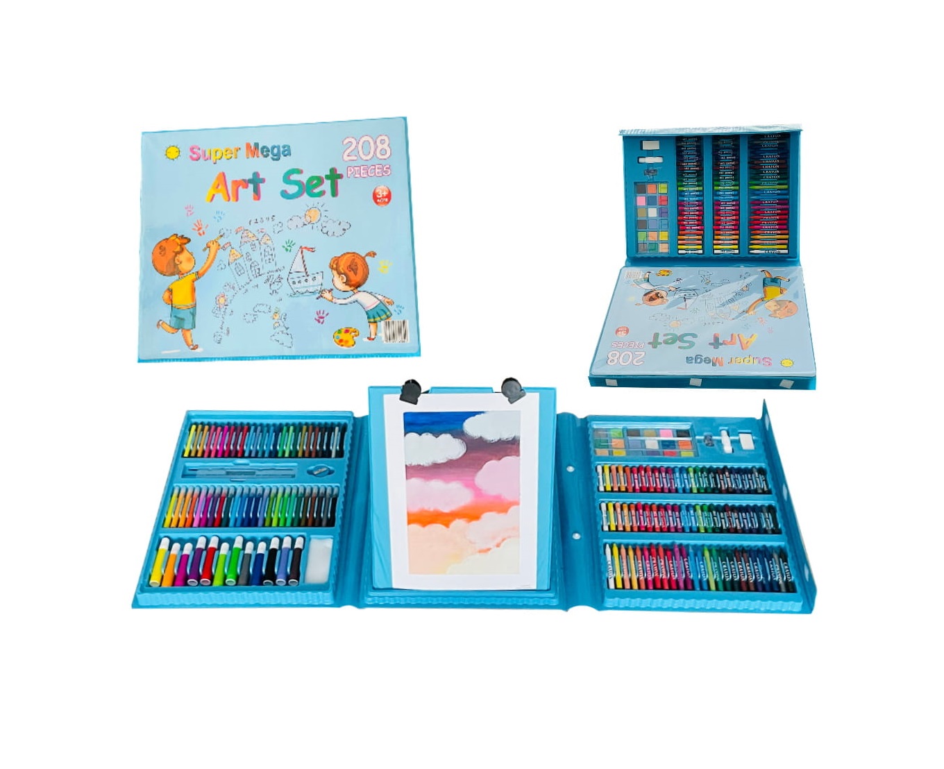 🎨 Super Mega 208 PCS Art Set — একসাথে রঙ, ক্রেয়ন, পেনসিল, প্যাস্টেল আর পেইন্ট! শিশুর সৃজনশীলতার সব রঙ এখন এক স্যুটকেসে। 🧳✨_img_5