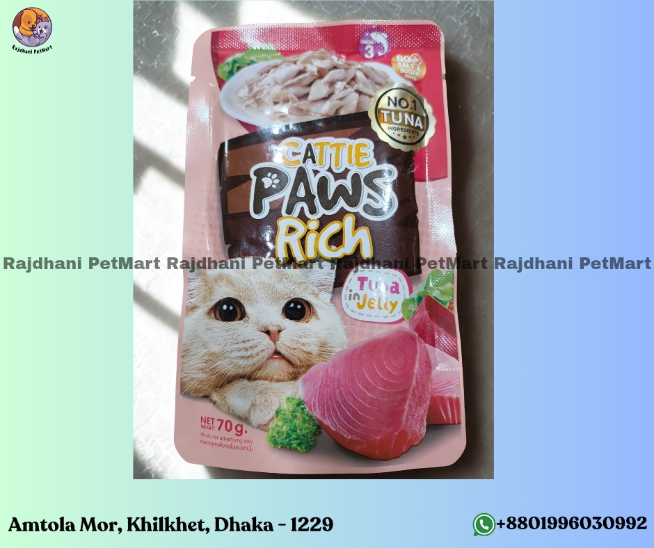 Cattie Paws Rich Cat Wet Food Tuna In jelly 70g