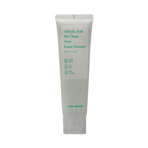 PURE GROUND Salicylic Acid Acne Foam Cleanser (KOREA)_img_0