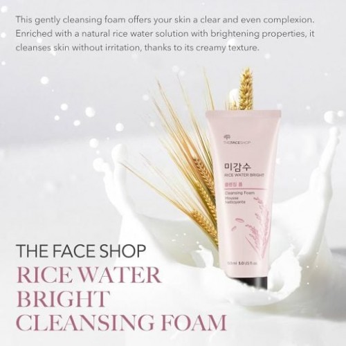 The Face Shop Rice Water Bright Foaming Cleanser 150ml (KOREA)_img_0