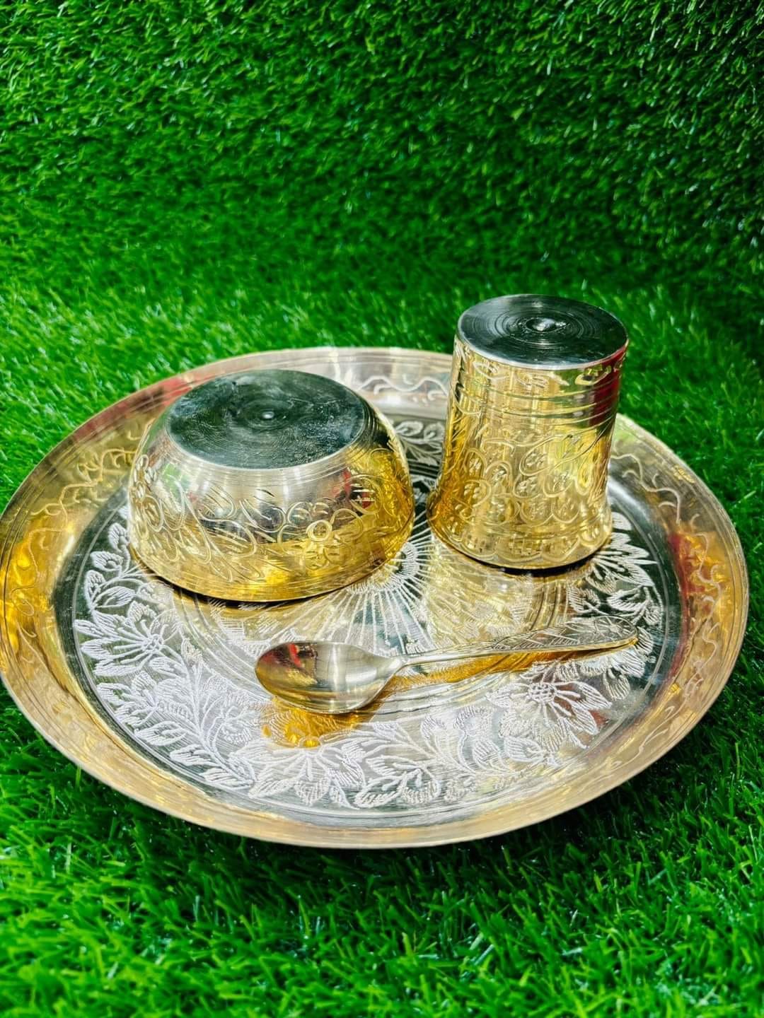 অন্নপ্রাশন নকশা সেট পিতল - Image 2