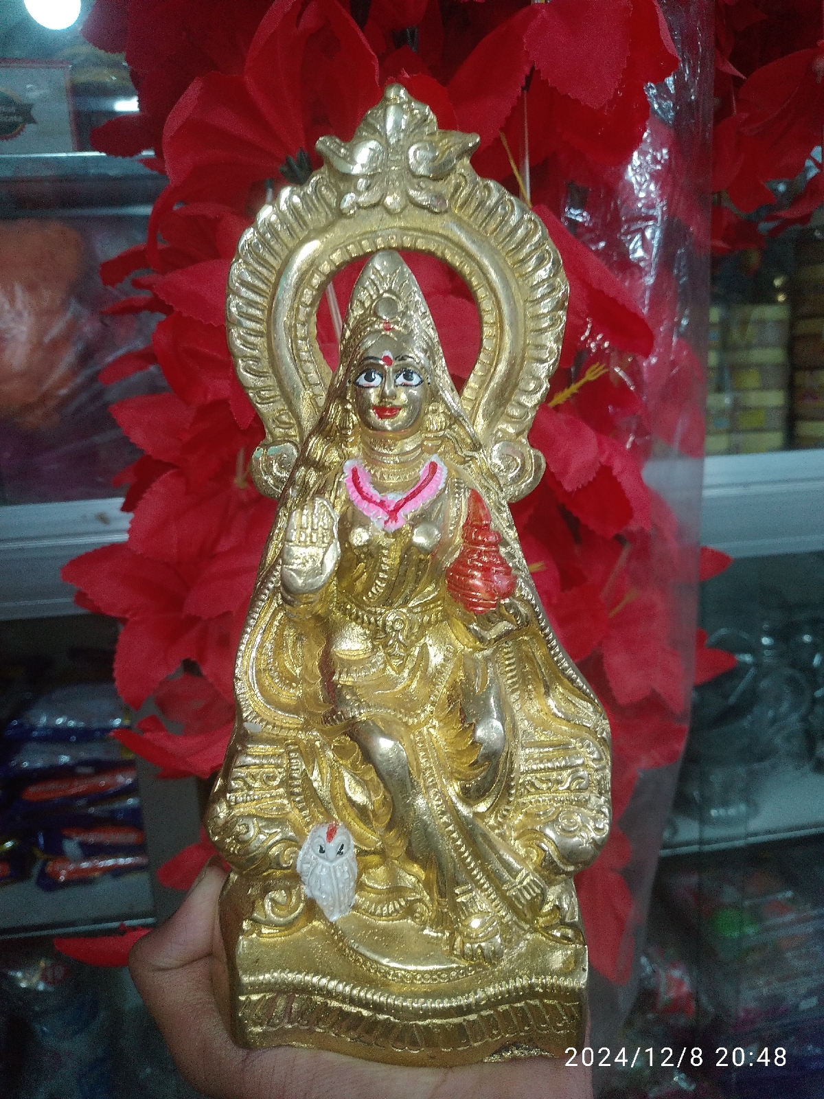 পিতলের লক্ষ্মী ৯ ইঞ্চি - Image 1