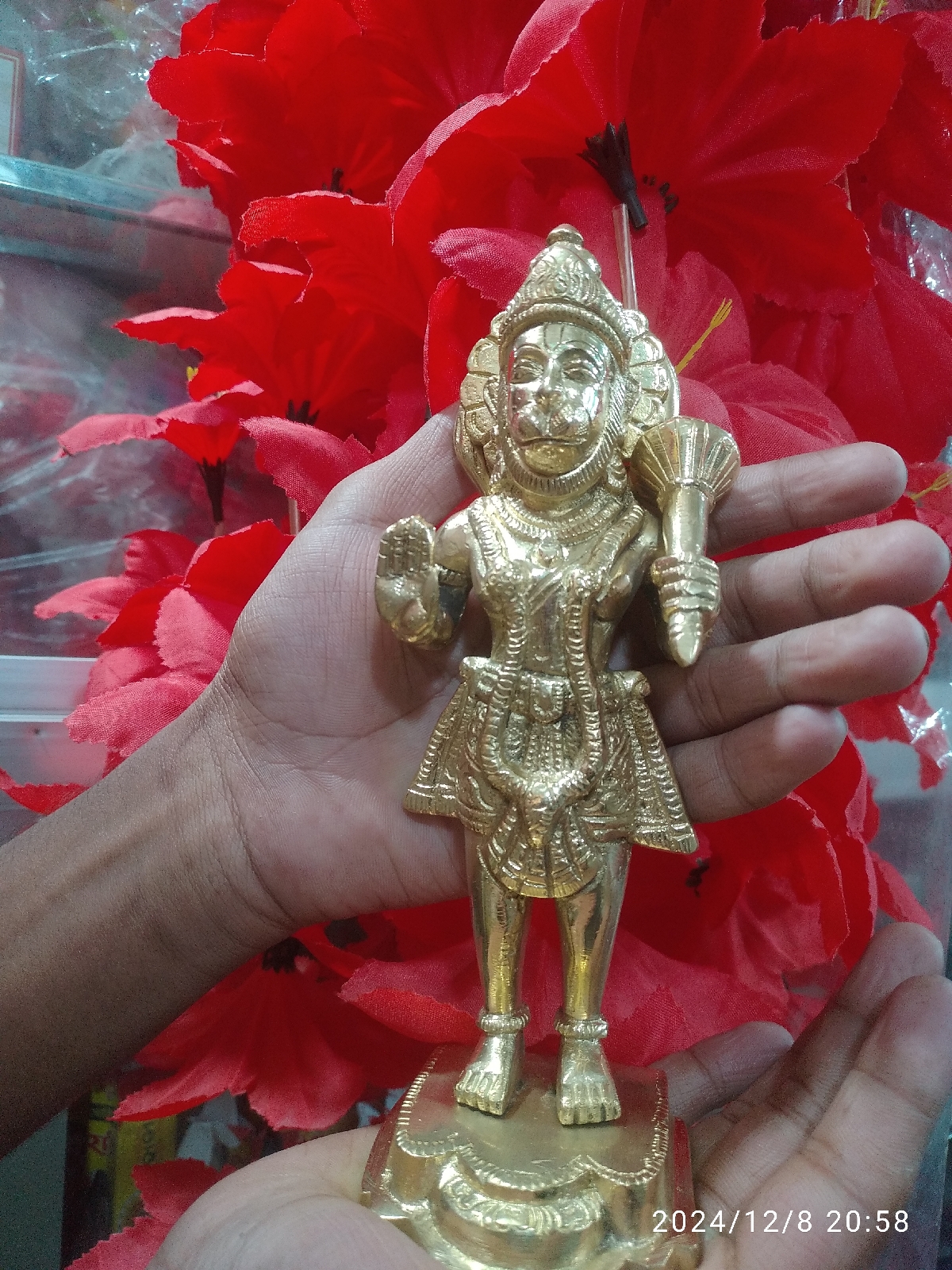 পিতলের হনুমান ৭ ইঞ্চি - Image 2
