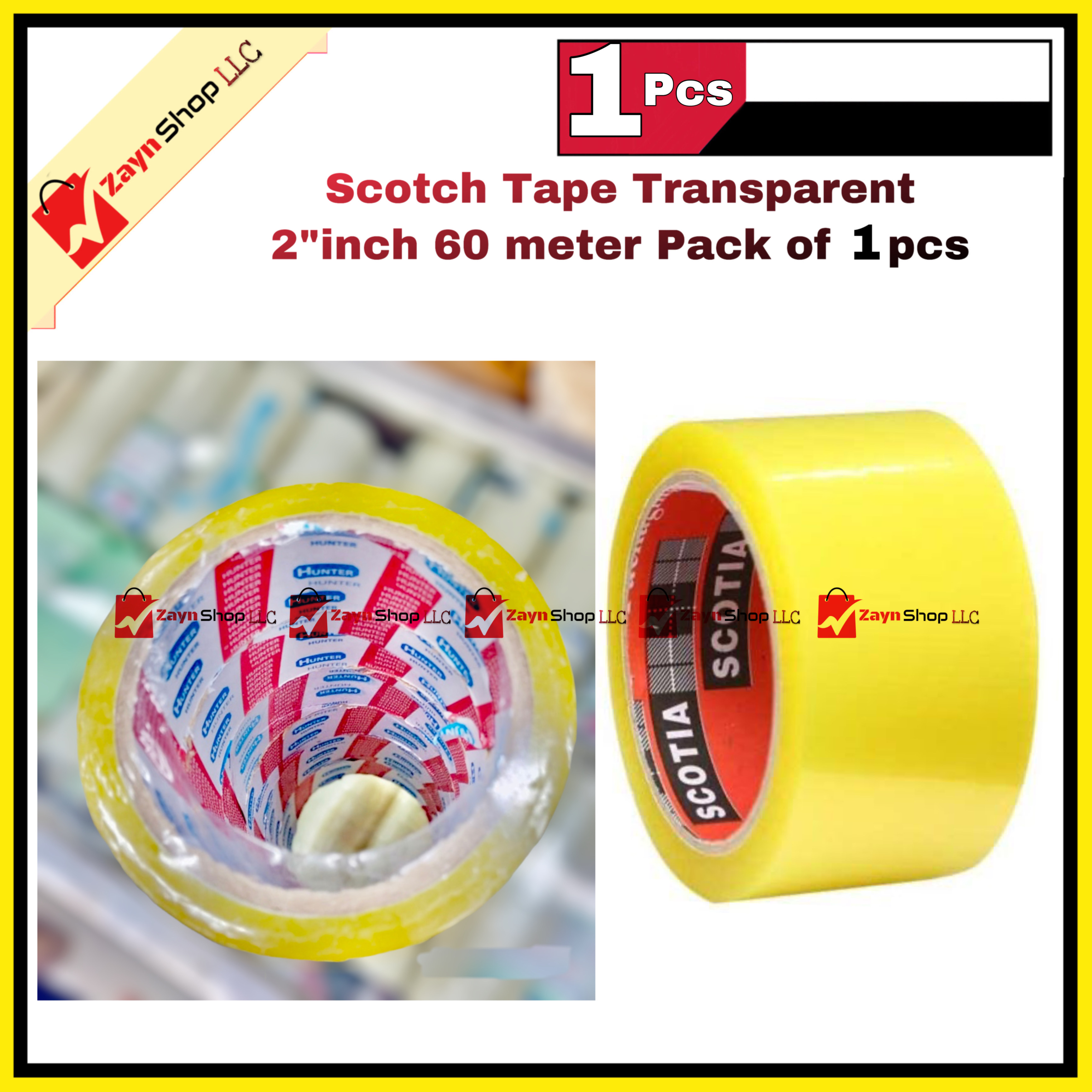 Scotch Tape Transparent 2"inch 60 meter 1pcs_img_0