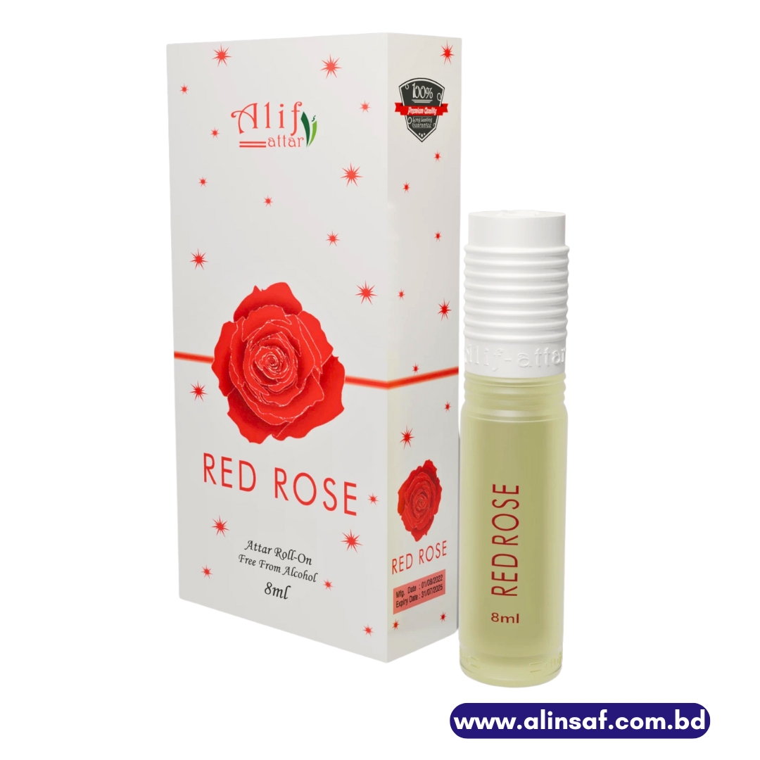 RED ROSE 8ML BY ALIF ATTAR