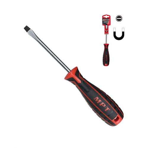 MPT Screwdriver, Flat, Cr-V, Slotted ( 3x75 | 3x100 | 5x75 | 5x100 | 5x150 | 6x38 | 6x100 | 6x125 | 6x150 | 8x150 | 8x200mm ) MHA01001_img_13