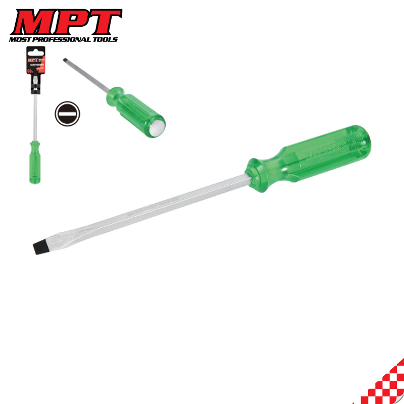 MPT Go Through Slotted Screwdriver, ( MHA01010-6x150 | MHA01010-8x200 ), Cr-V; MHA01010