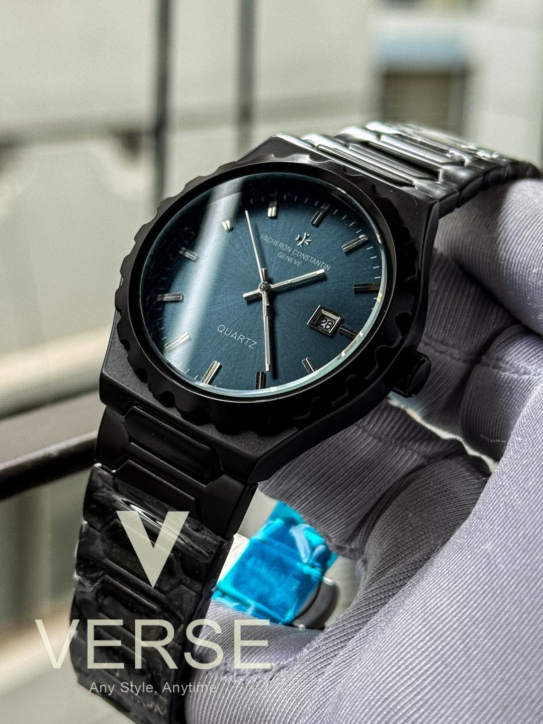 Vacheron Constantin quatrz black body blue dial