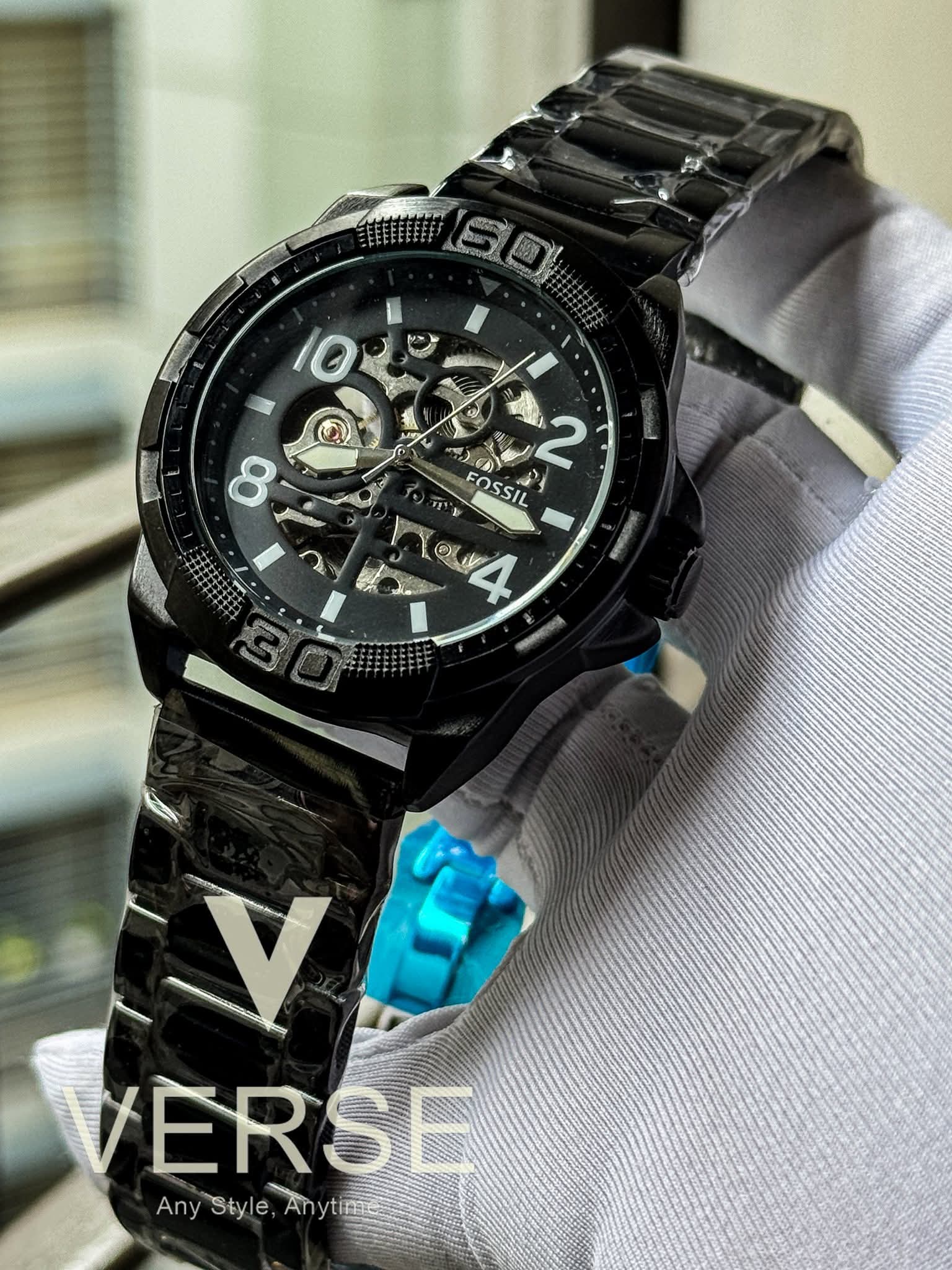 Fossil auto chain new full black