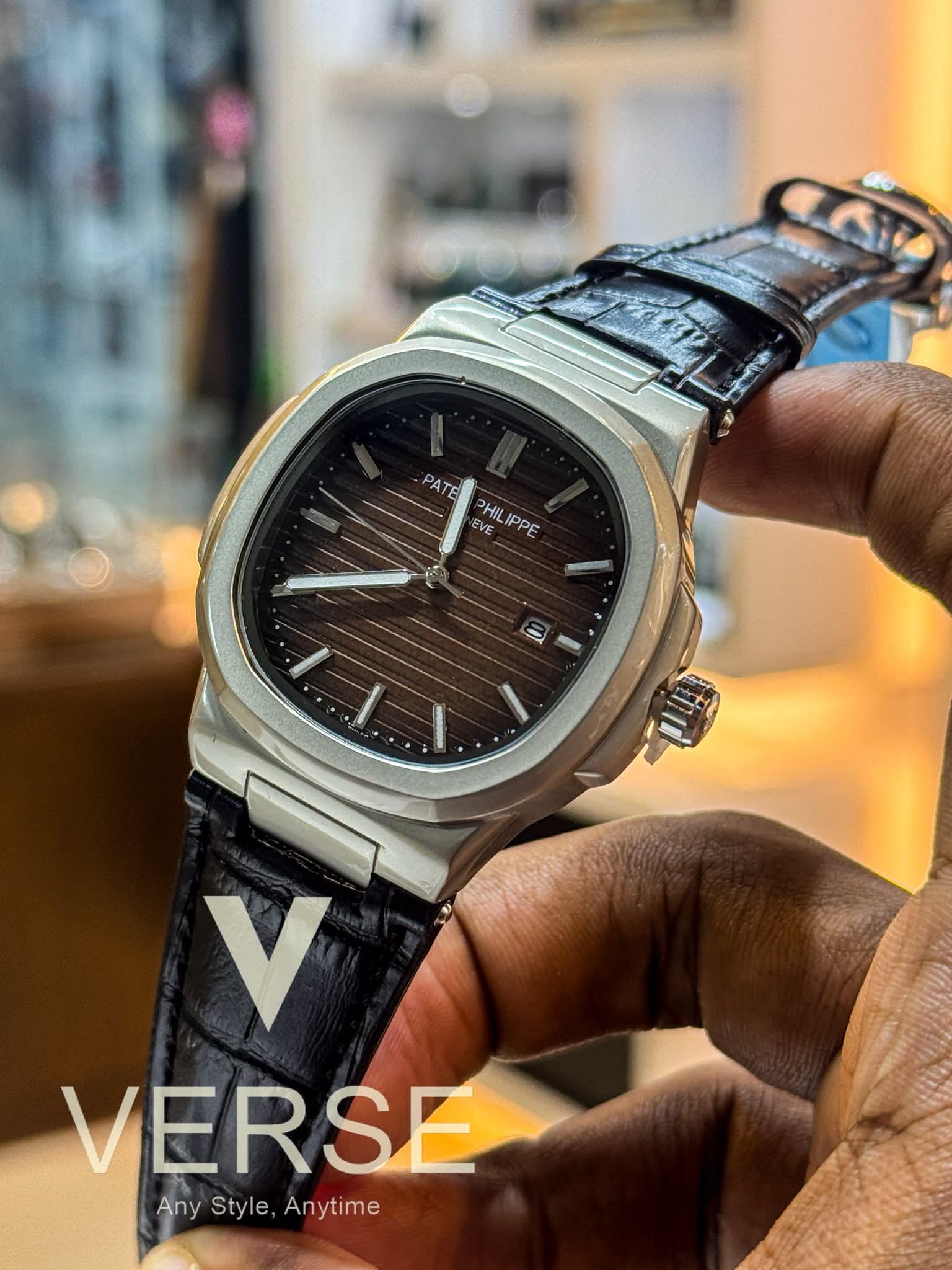 Patek Nautilus brown dial sweep